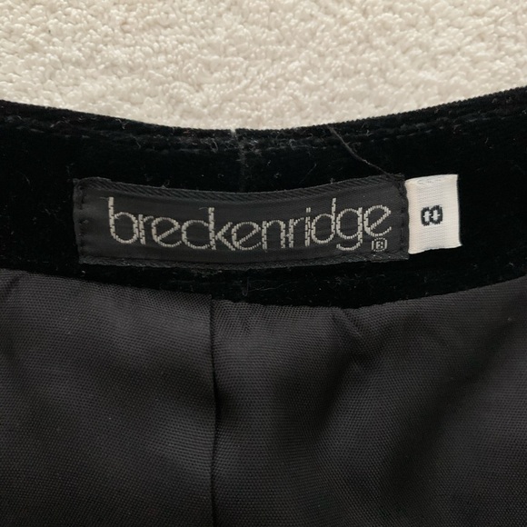 Breckenridge Vintage Black Velvet Jacket Blazer. 8 - Picture 4 of 8